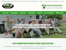 Tablet Screenshot of campingilemarie.com